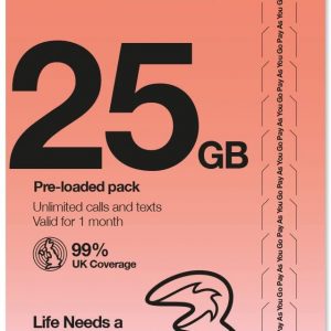 25GB data, Unlimited minutes and Unlimited texts in 71 Countries